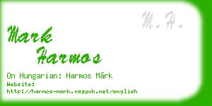 mark harmos business card